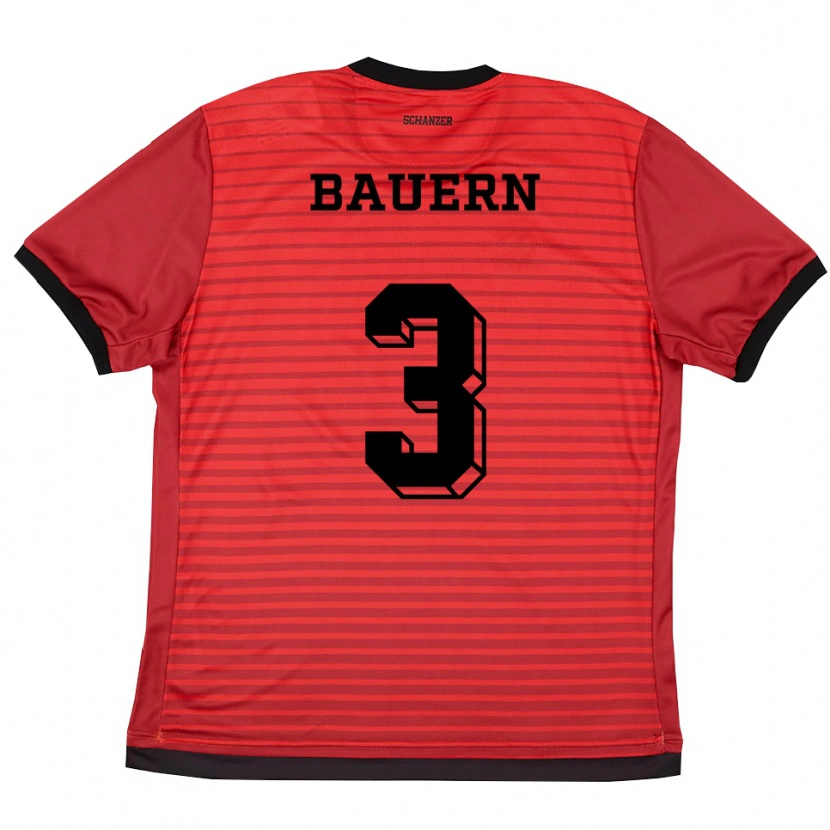 Danxen Damen Katharina Bauern #3 Rot Schwarz Heimtrikot Trikot 2025/26 T-Shirt Schweiz