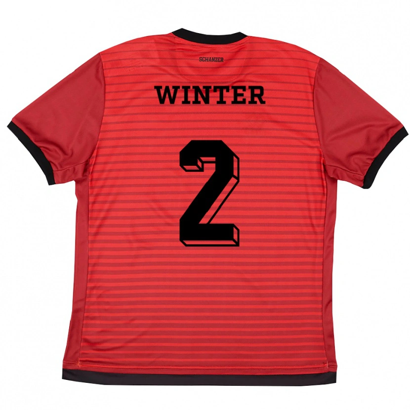 Danxen Damen Mara Winter #2 Rot Schwarz Heimtrikot Trikot 2025/26 T-Shirt Schweiz