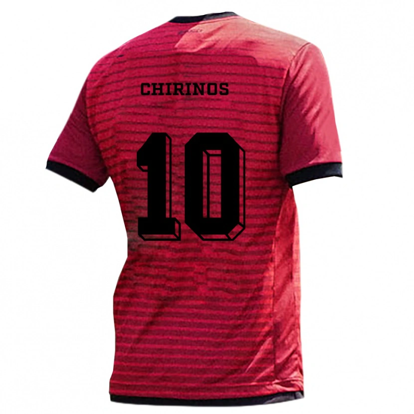 Danxen Damen Johann Chirinos #10 Rot Schwarz Heimtrikot Trikot 2025/26 T-Shirt Schweiz