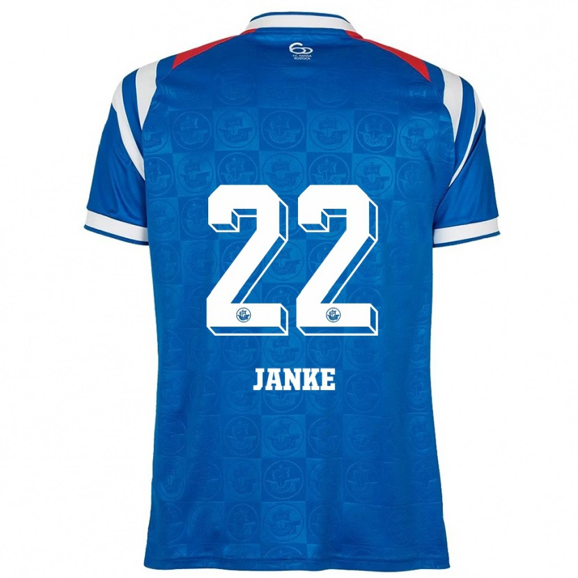 Danxen Damen Kim Janke #22 Blau Weiß Rot Heimtrikot Trikot 2025/26 T-Shirt Schweiz