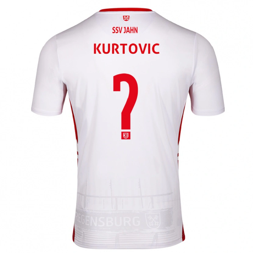 Danxen Damen Domagoj Kurtovic #0 Weiß Rot Heimtrikot Trikot 2025/26 T-Shirt Schweiz