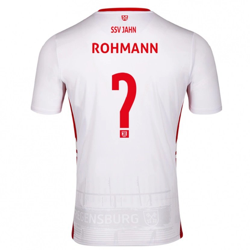Danxen Damen Jonas Rohmann #0 Weiß Rot Heimtrikot Trikot 2025/26 T-Shirt Schweiz