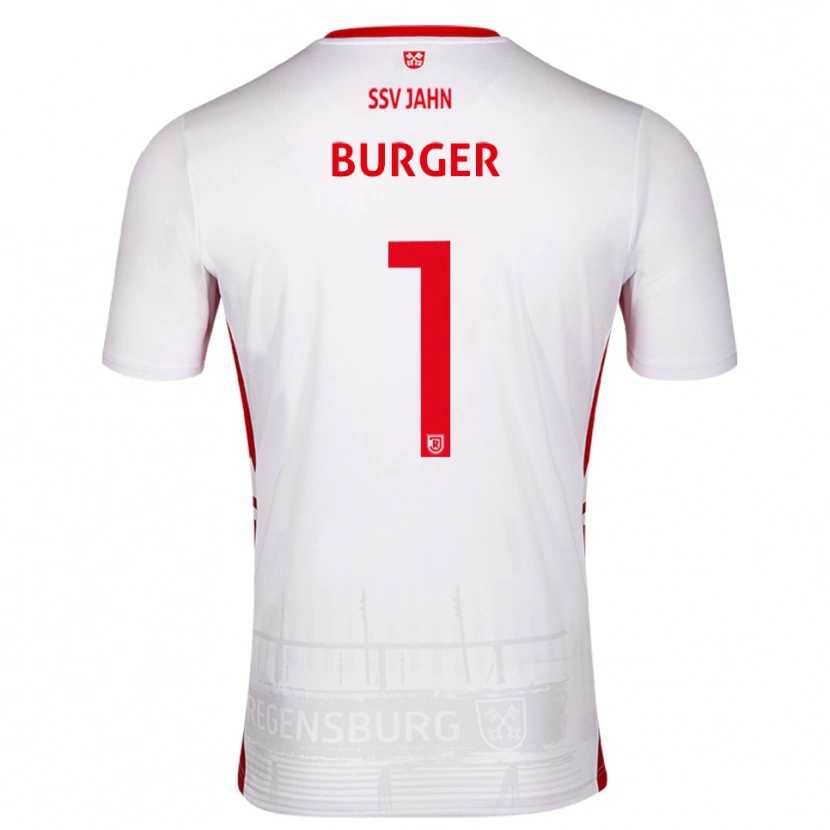 Danxen Damen Gabriel Burger #1 Weiß Rot Heimtrikot Trikot 2025/26 T-Shirt Schweiz
