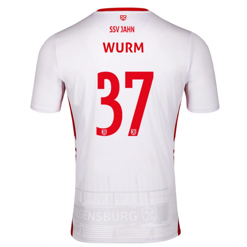 Danxen Damen Leopold Wurm #37 Weiß Rot Heimtrikot Trikot 2025/26 T-Shirt Schweiz