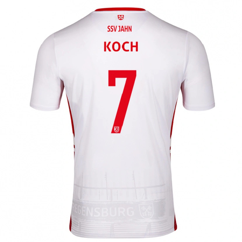 Danxen Damen Christian Koch #7 Weiß Rot Heimtrikot Trikot 2025/26 T-Shirt Schweiz