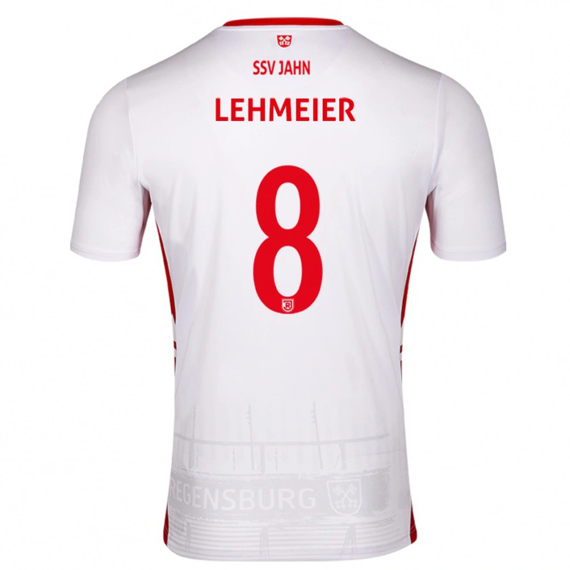Danxen Damen Joel Lehmeier #8 Weiß Rot Heimtrikot Trikot 2025/26 T-Shirt Schweiz