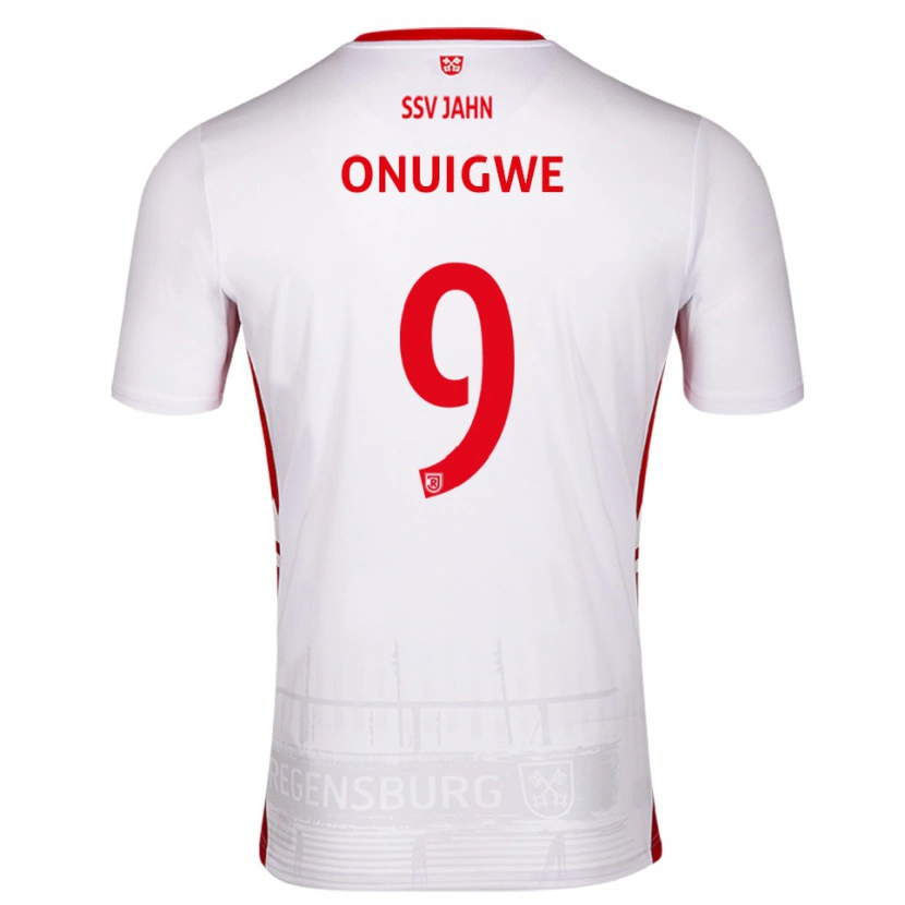 Danxen Damen Kelvin Onuigwe #9 Weiß Rot Heimtrikot Trikot 2025/26 T-Shirt Schweiz