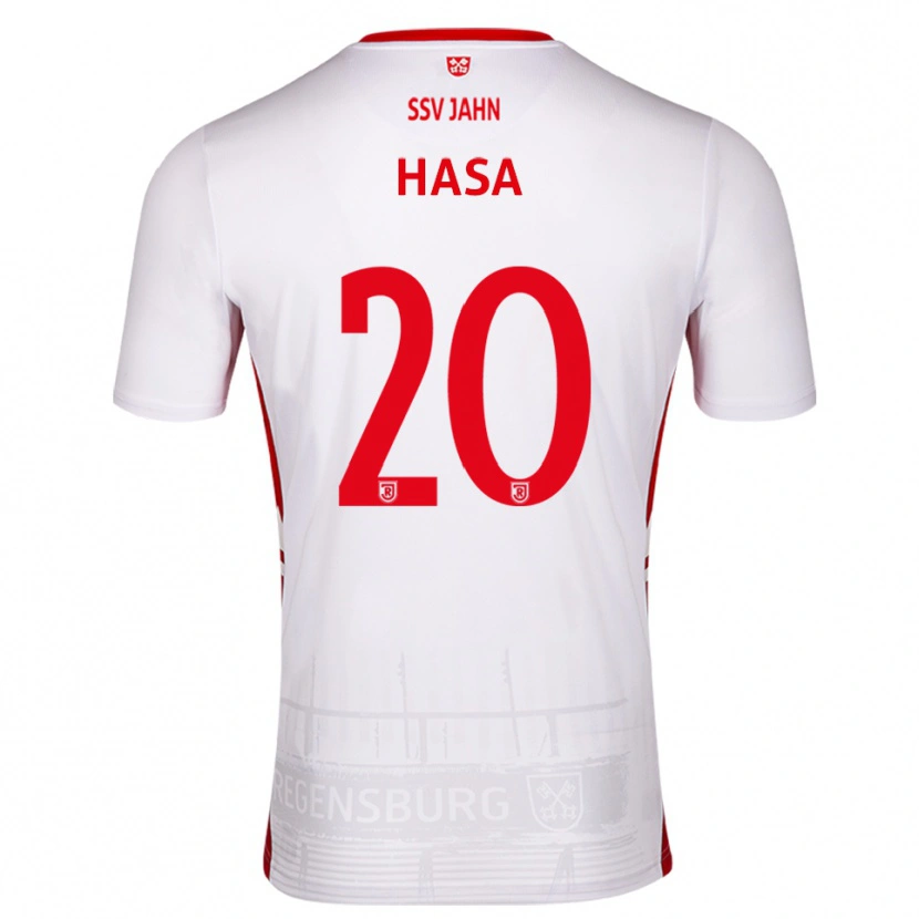 Danxen Damen Samuel Hasa #20 Weiß Rot Heimtrikot Trikot 2025/26 T-Shirt Schweiz