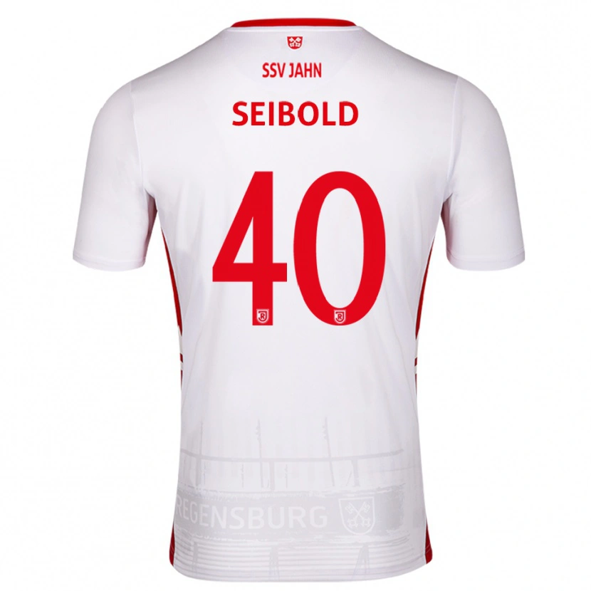 Danxen Damen Jakob Seibold #40 Weiß Rot Heimtrikot Trikot 2025/26 T-Shirt Schweiz