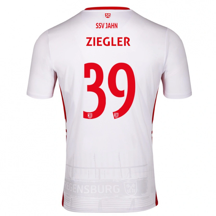 Danxen Damen Fabian Ziegler #39 Weiß Rot Heimtrikot Trikot 2025/26 T-Shirt Schweiz