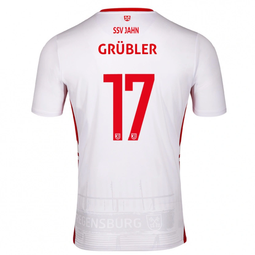 Danxen Damen David Grübler #17 Weiß Rot Heimtrikot Trikot 2025/26 T-Shirt Schweiz