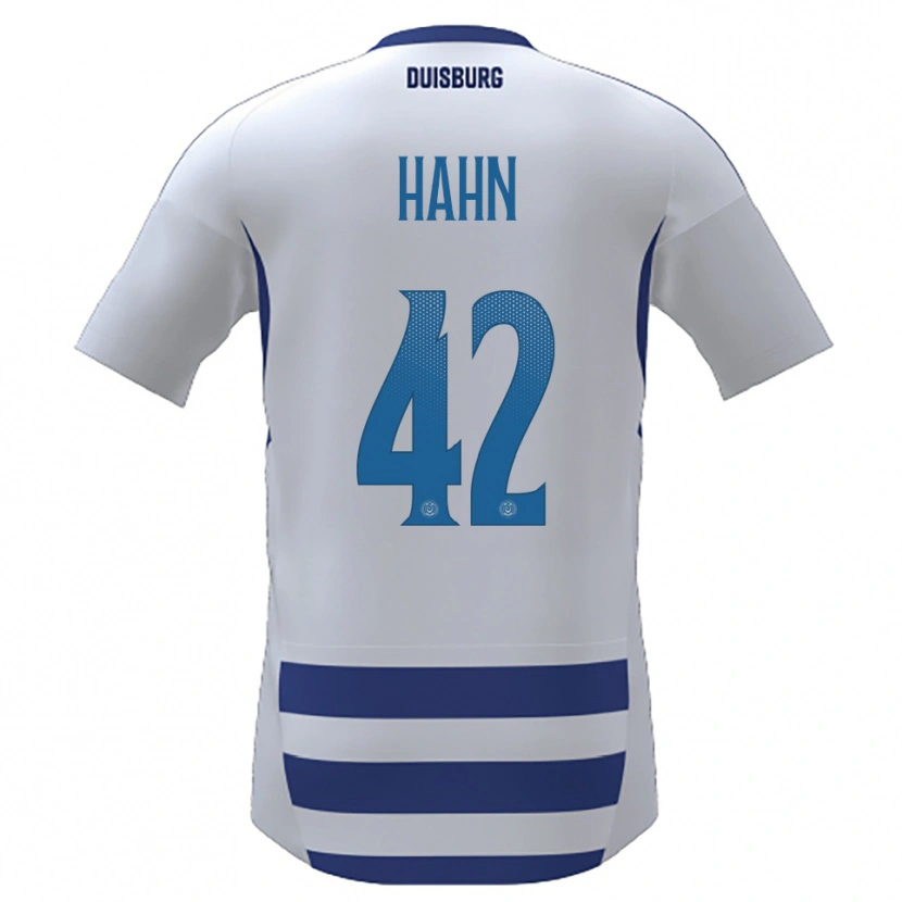 Danxen Damen Alexander Hahn #42 Weiß Blau Heimtrikot Trikot 2025/26 T-Shirt Schweiz