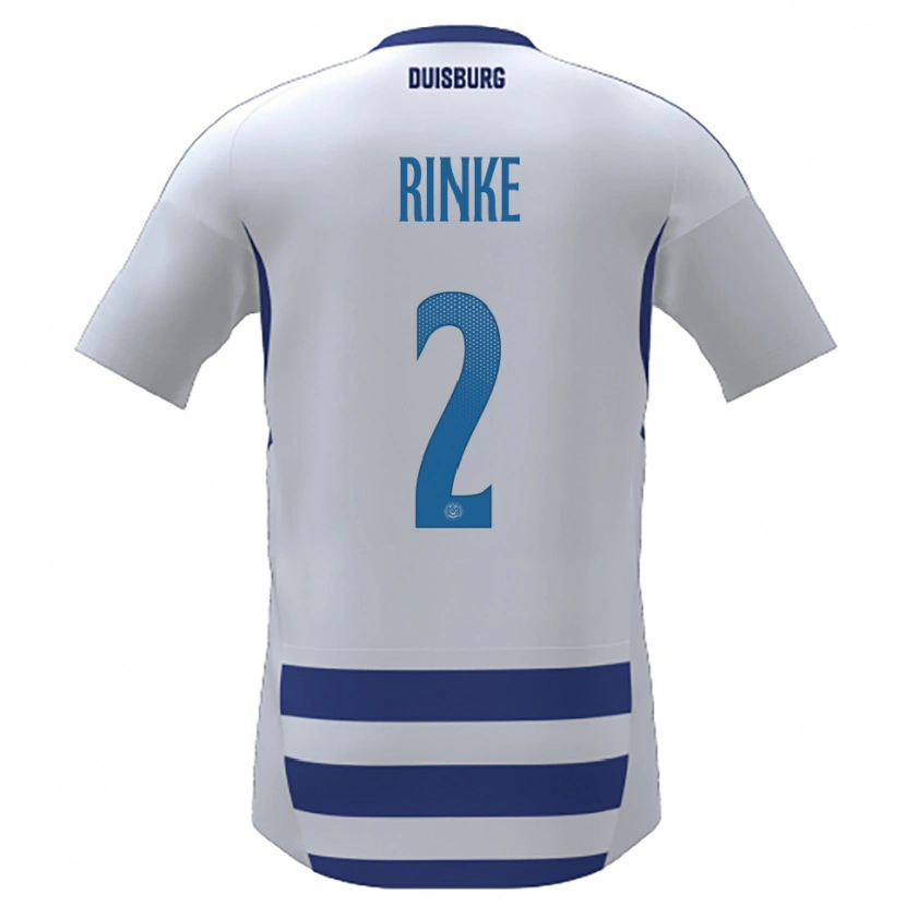 Danxen Damen Ole Rinke #2 Weiß Blau Heimtrikot Trikot 2025/26 T-Shirt Schweiz