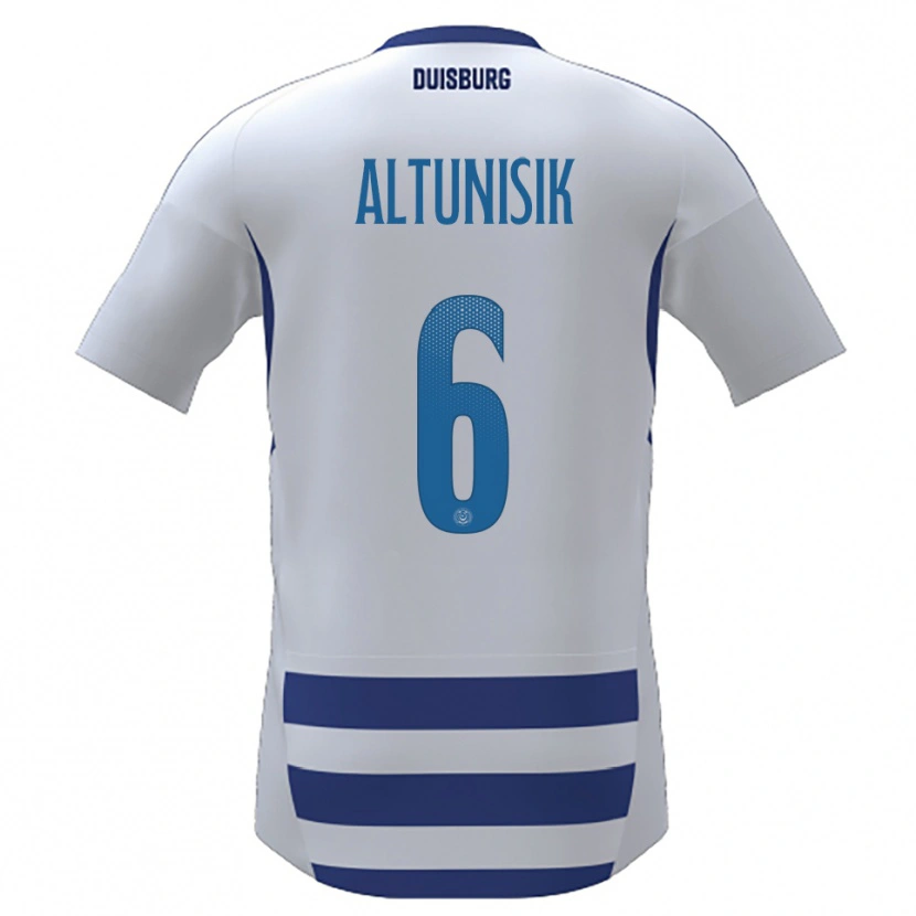 Danxen Damen Kerim Altunisik #6 Weiß Blau Heimtrikot Trikot 2025/26 T-Shirt Schweiz