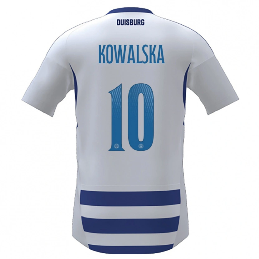 Danxen Damen Darren Kowalska #10 Weiß Blau Heimtrikot Trikot 2025/26 T-Shirt Schweiz