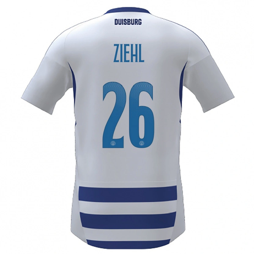 Danxen Damen Nelly Ziehl #26 Weiß Blau Heimtrikot Trikot 2025/26 T-Shirt Schweiz