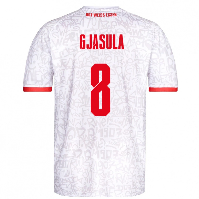 Danxen Damen Klaus Gjasula #8 Weiß Rot Heimtrikot Trikot 2025/26 T-Shirt Schweiz