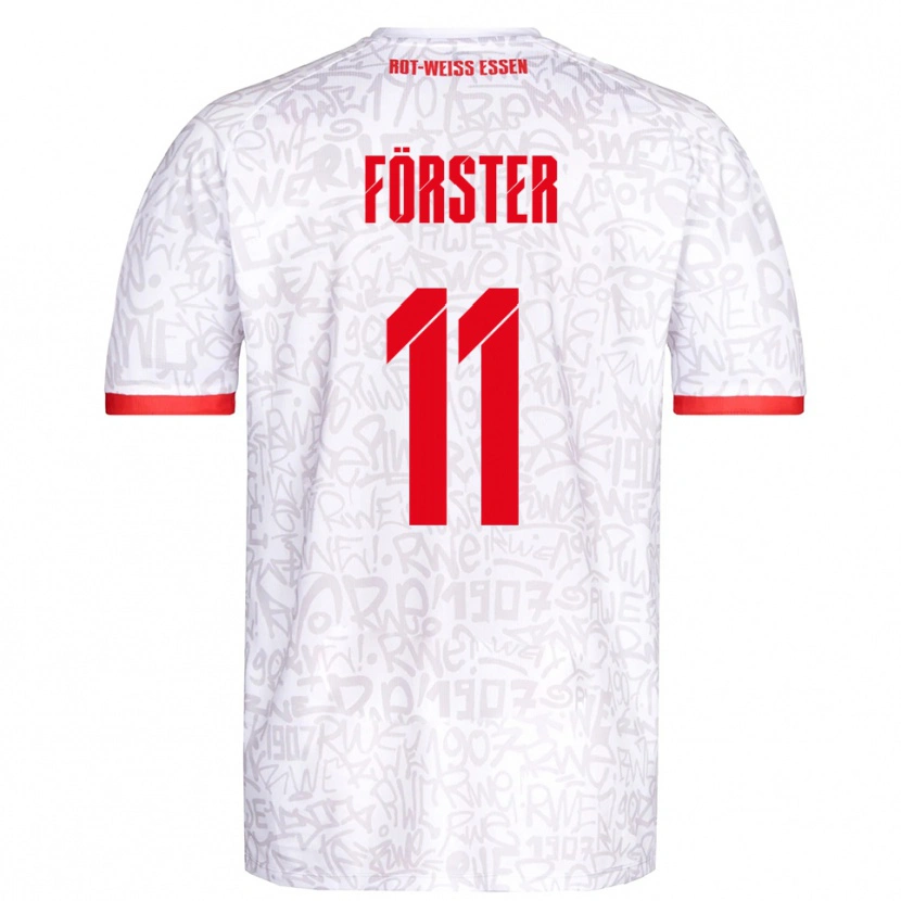 Danxen Damen Luis Förster #11 Weiß Rot Heimtrikot Trikot 2025/26 T-Shirt Schweiz