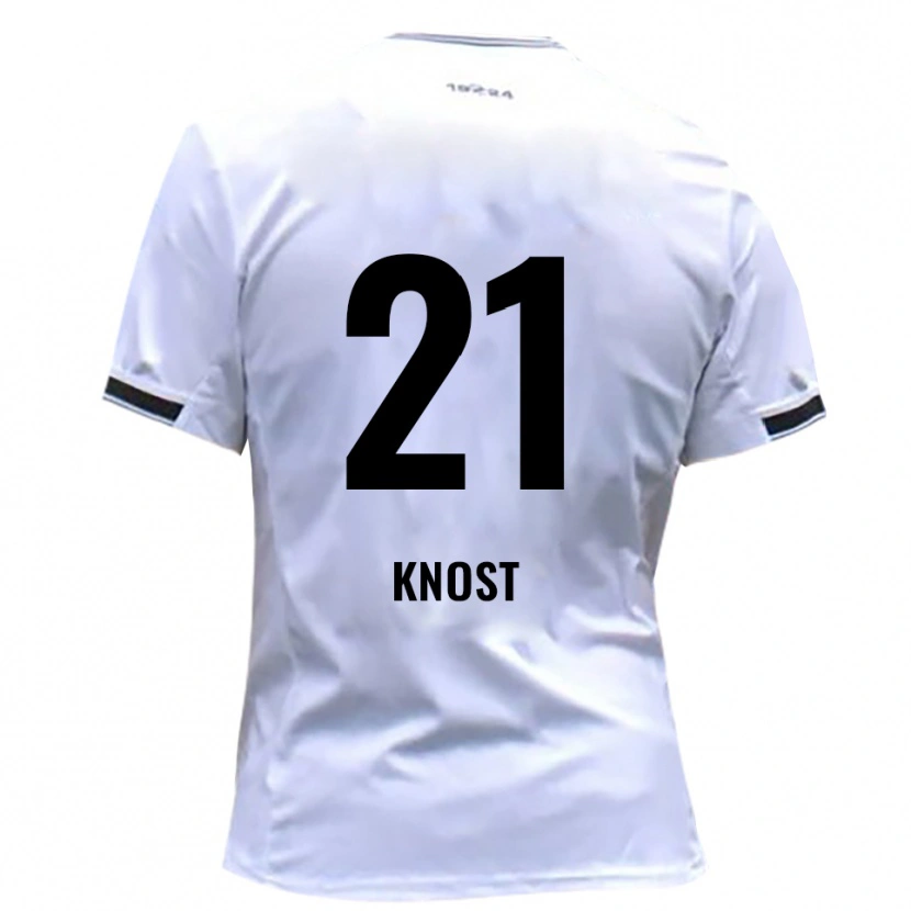 Danxen Damen Tobias Knost #21 Weiß Rot Heimtrikot Trikot 2025/26 T-Shirt Schweiz