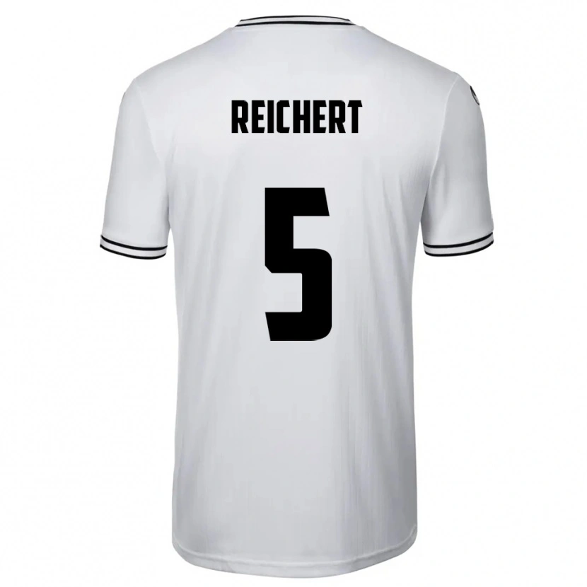 Danxen Damen Johannes Reichert #5 Weiß Schwarz Heimtrikot Trikot 2025/26 T-Shirt Schweiz