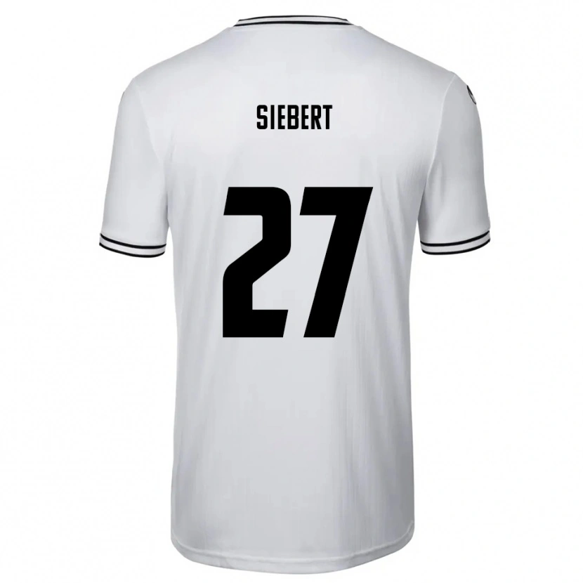 Danxen Damen Marcel Siebert #27 Weiß Schwarz Heimtrikot Trikot 2025/26 T-Shirt Schweiz