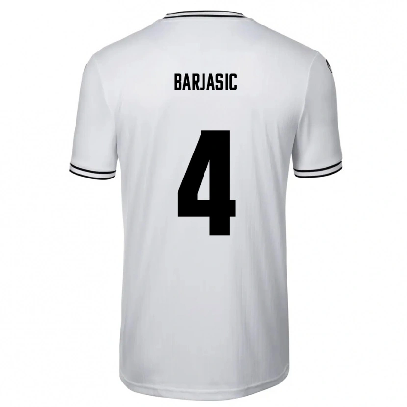Danxen Damen Nikola Barjasic #4 Weiß Schwarz Heimtrikot Trikot 2025/26 T-Shirt Schweiz
