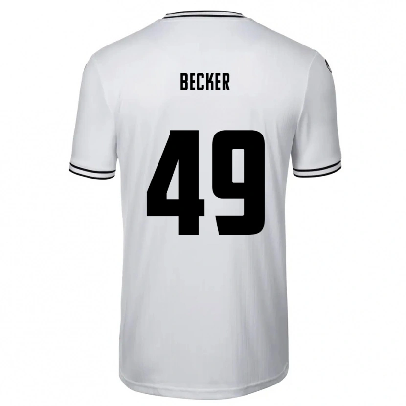Danxen Damen André Becker #49 Weiß Schwarz Heimtrikot Trikot 2025/26 T-Shirt Schweiz