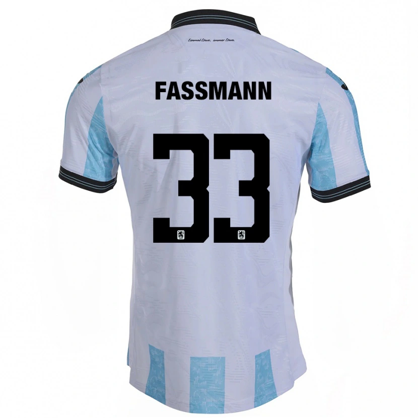 Danxen Damen Lasse Faßmann #33 Weiß Himmelblau Heimtrikot Trikot 2025/26 T-Shirt Schweiz