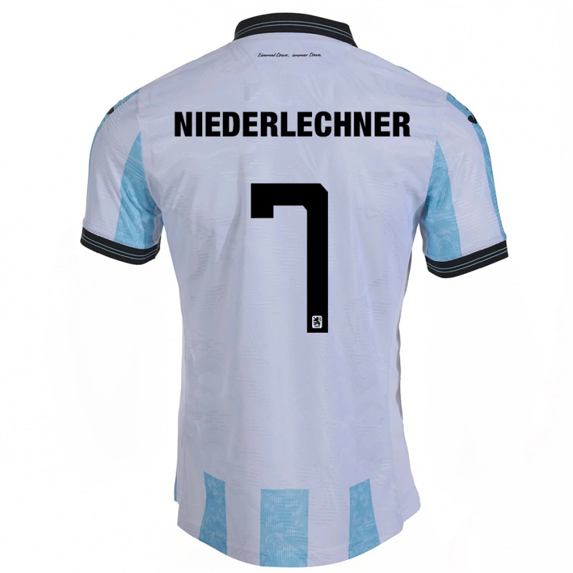 Danxen Damen Florian Niederlechner #7 Weiß Himmelblau Heimtrikot Trikot 2025/26 T-Shirt Schweiz