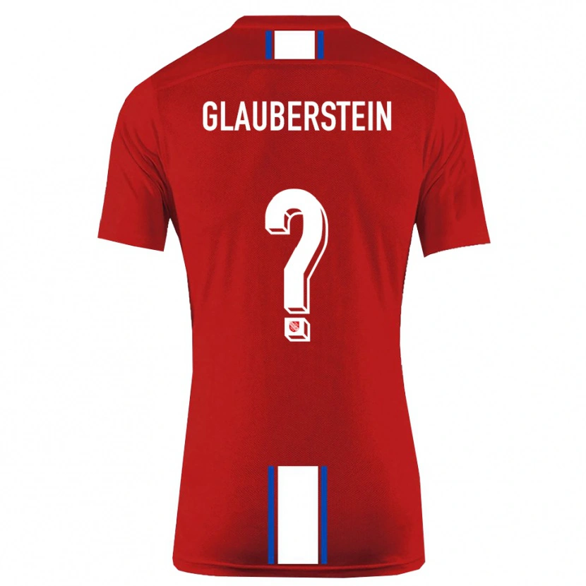 Danxen Damen Jonas Glauberstein #0 Rot Weiß Heimtrikot Trikot 2025/26 T-Shirt Schweiz
