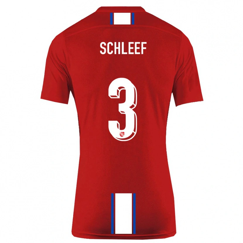 Danxen Damen Marco Schleef #3 Rot Weiß Heimtrikot Trikot 2025/26 T-Shirt Schweiz