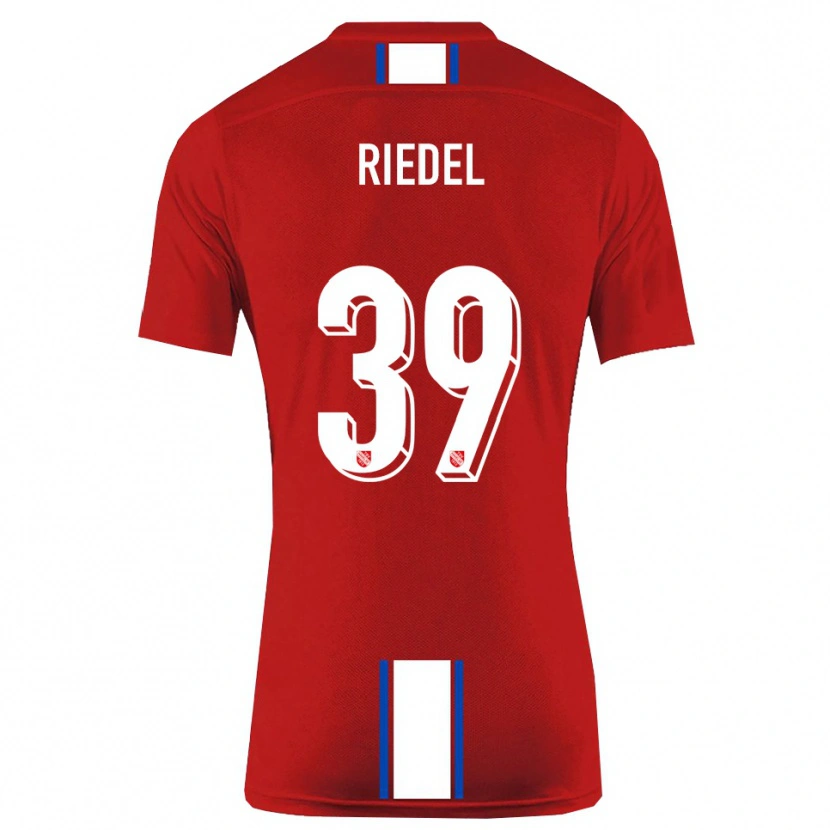 Danxen Damen Florian Riedel #39 Rot Weiß Heimtrikot Trikot 2025/26 T-Shirt Schweiz
