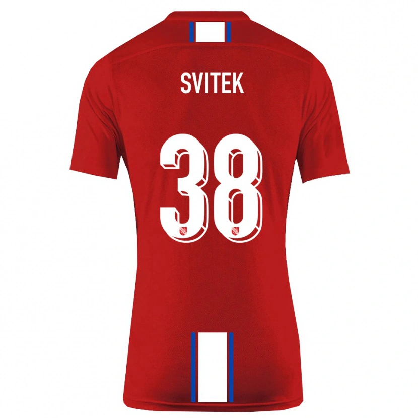 Danxen Damen Leon Svitek #38 Rot Weiß Heimtrikot Trikot 2025/26 T-Shirt Schweiz