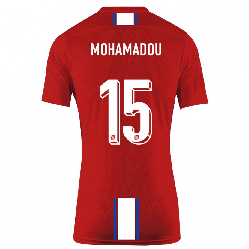 Danxen Damen Akram-Dine Mohamadou #15 Rot Weiß Heimtrikot Trikot 2025/26 T-Shirt Schweiz