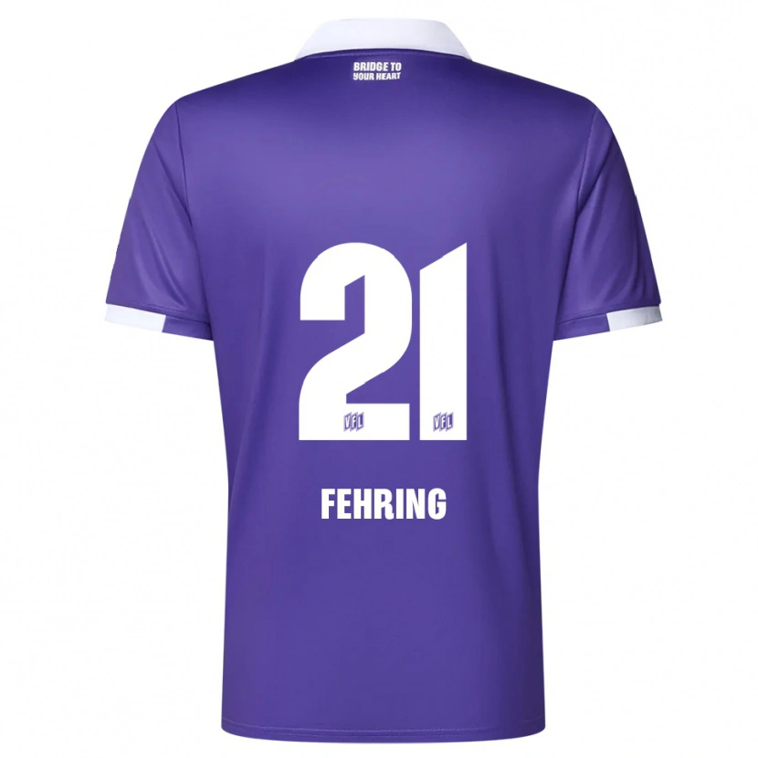 Danxen Damen Ole Fehring #21 Lila Weiß Heimtrikot Trikot 2025/26 T-Shirt Schweiz