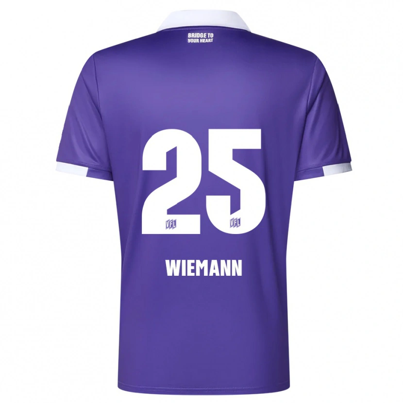 Danxen Damen Niklas Wiemann #25 Lila Weiß Heimtrikot Trikot 2025/26 T-Shirt Schweiz