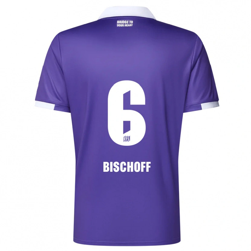 Danxen Damen Vincent Bischoff #6 Lila Weiß Heimtrikot Trikot 2025/26 T-Shirt Schweiz