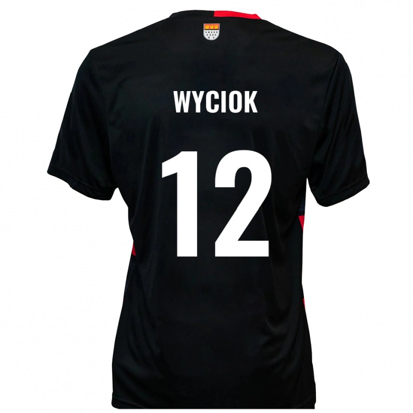 Danxen Damen David Wyciok #12 Schwarz Rot Heimtrikot Trikot 2025/26 T-Shirt Schweiz