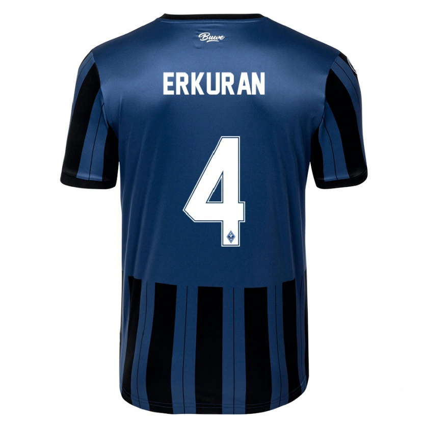 Danxen Damen Emirhan Erkuran #4 Blau Grau Schwarz Heimtrikot Trikot 2025/26 T-Shirt Schweiz