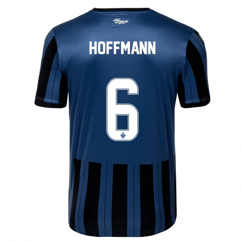 Danxen Damen Niklas Hoffmann #6 Blau Grau Schwarz Heimtrikot Trikot 2025/26 T-Shirt Schweiz