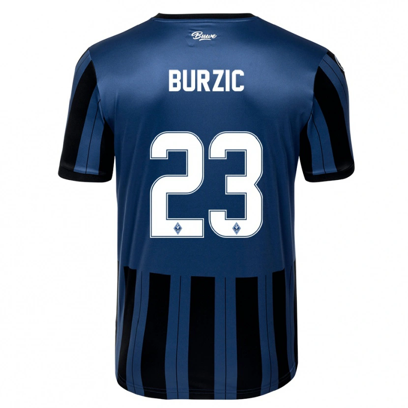 Danxen Damen Dino Burzic #23 Blau Grau Schwarz Heimtrikot Trikot 2025/26 T-Shirt Schweiz