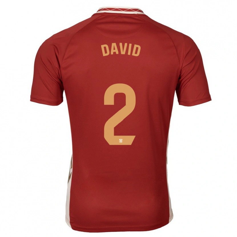 Danxen Damen David Rodríguez #2 Burgunder Gold Auswärtstrikot Trikot 2025/26 T-Shirt Schweiz