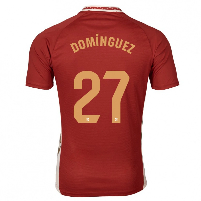 Danxen Damen Carlos Domínguez #27 Burgunder Gold Auswärtstrikot Trikot 2025/26 T-Shirt Schweiz