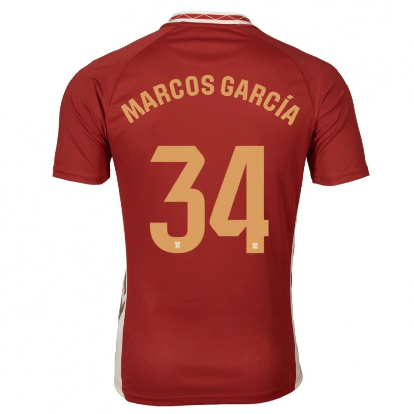 Danxen Damen Marcos García #34 Burgunder Gold Auswärtstrikot Trikot 2025/26 T-Shirt Schweiz