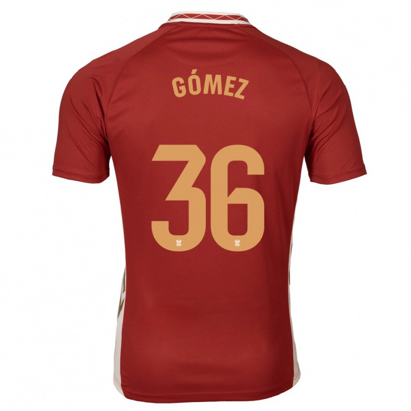 Danxen Damen Yerover Gómez #36 Burgunder Gold Auswärtstrikot Trikot 2025/26 T-Shirt Schweiz