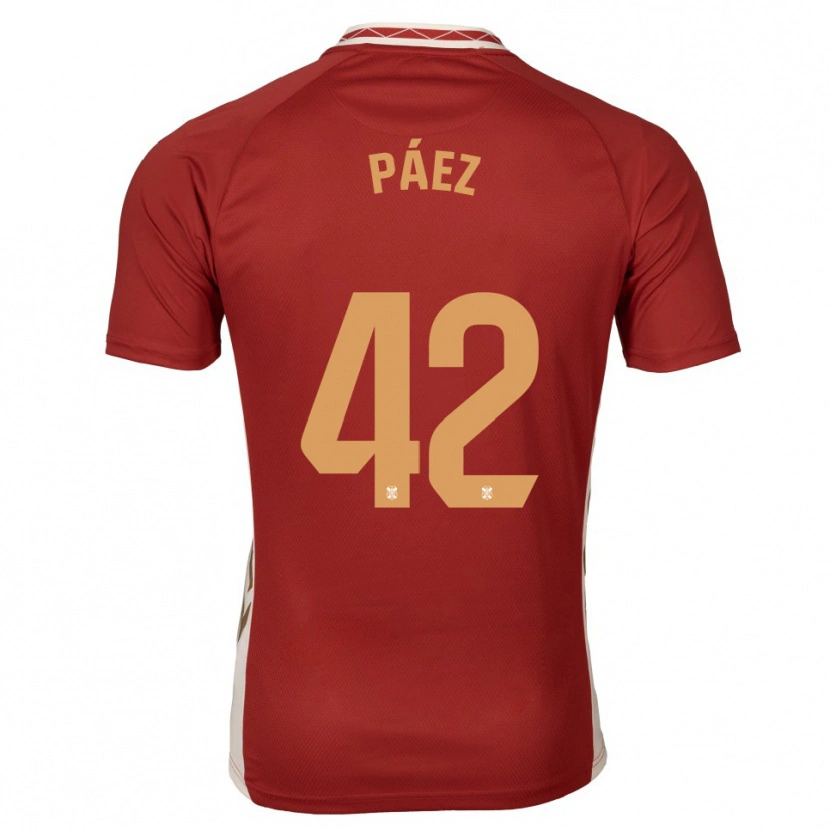 Danxen Damen David Páez #42 Burgunder Gold Auswärtstrikot Trikot 2025/26 T-Shirt Schweiz