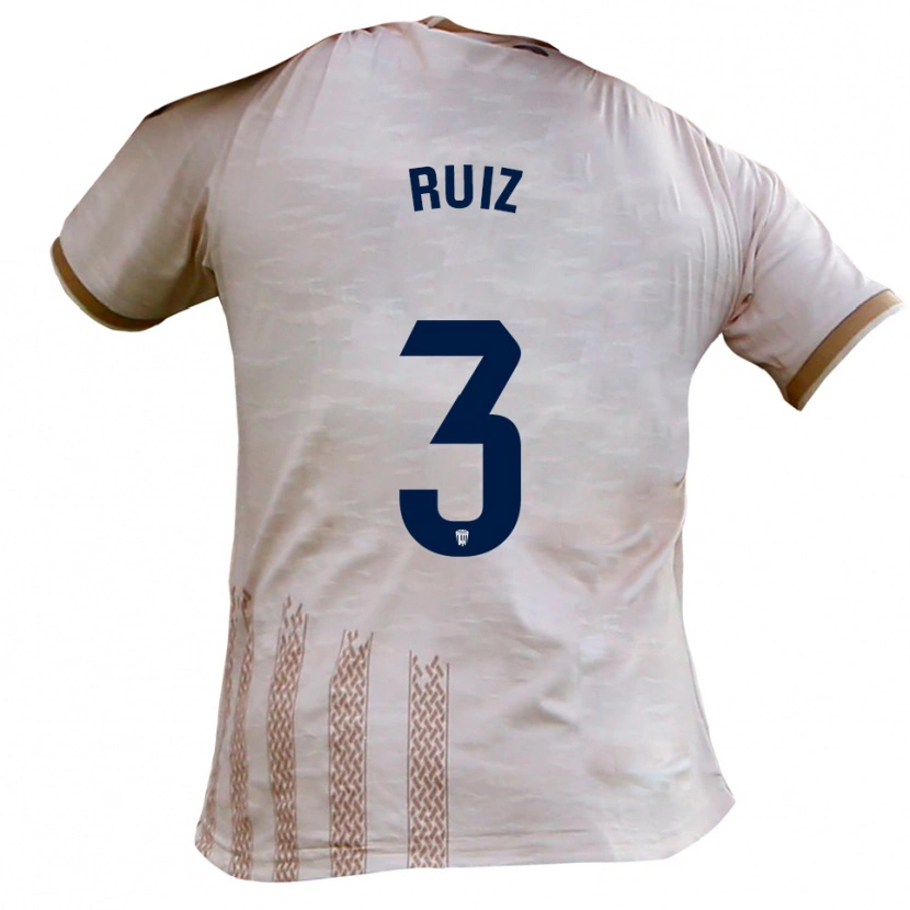 Danxen Damen David Ruiz #3 Cremeweiß Braun Auswärtstrikot Trikot 2025/26 T-Shirt Schweiz