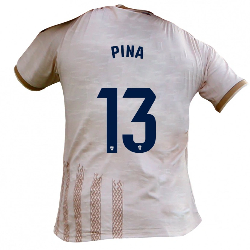 Danxen Damen Antonio Pina #13 Cremeweiß Braun Auswärtstrikot Trikot 2025/26 T-Shirt Schweiz