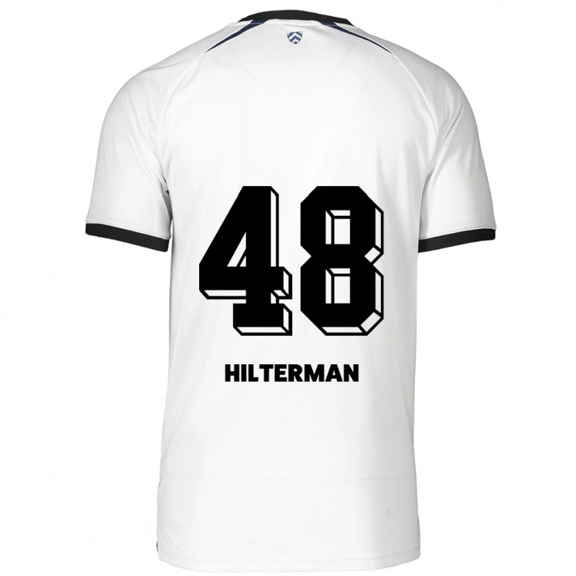 Danxen Damen Jeredy Hilterman #48 Weiß Schwarz Auswärtstrikot Trikot 2025/26 T-Shirt Schweiz