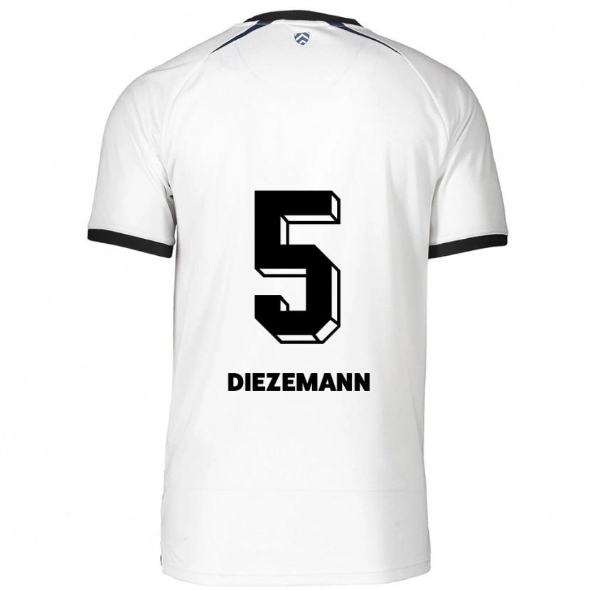 Danxen Damen Yoost Diezemann #5 Weiß Schwarz Auswärtstrikot Trikot 2025/26 T-Shirt Schweiz